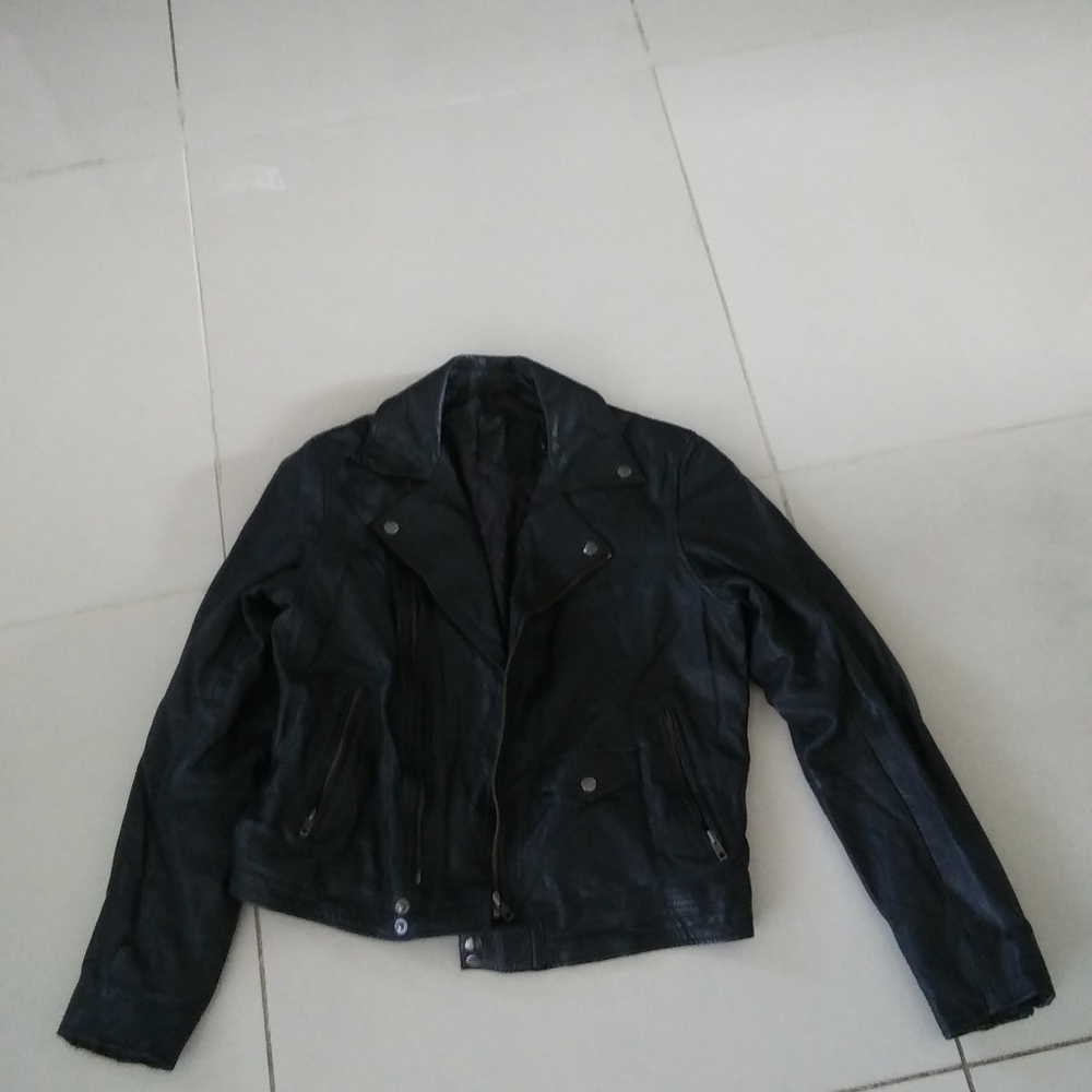 Asos Men Faux Leather Motorcycle Jacket